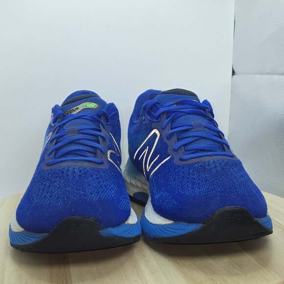 Mens Size 10.5- NEW BALANCE FRESH FOAM X MENS M880S12 Blue Running Shoes 2E Wide - Picture 2 of 11